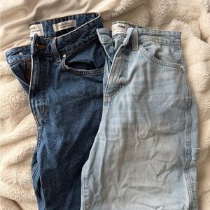 Women’s Denim Jeans - Dark Blue & Light Blue